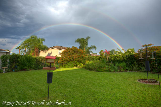 Backyard Rainbow HDR